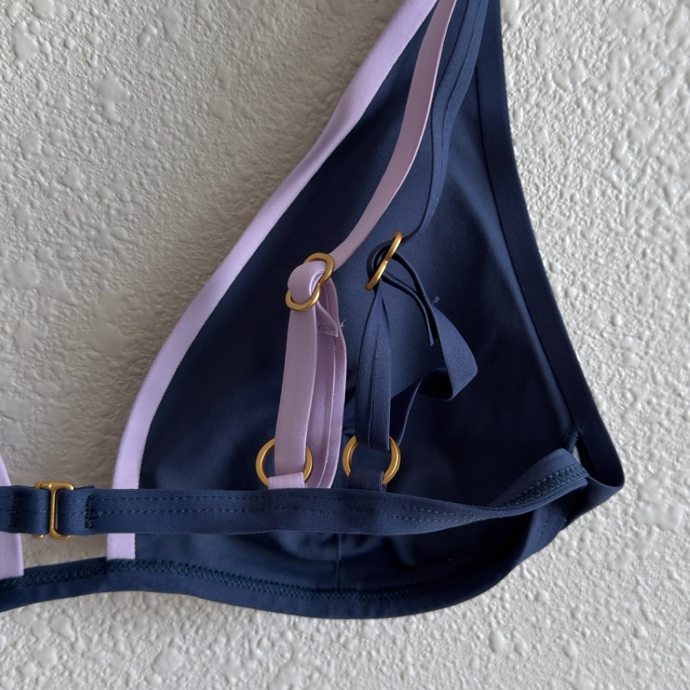 L*SPACE Finneas Bikini Top in Slate & Lily - Picture 9 of 13